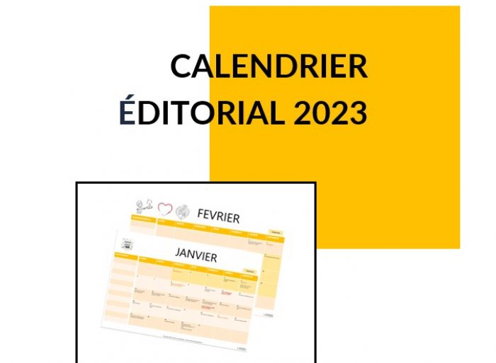 calendrier editorial 2023